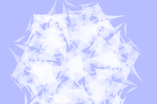 A random snowflake generator