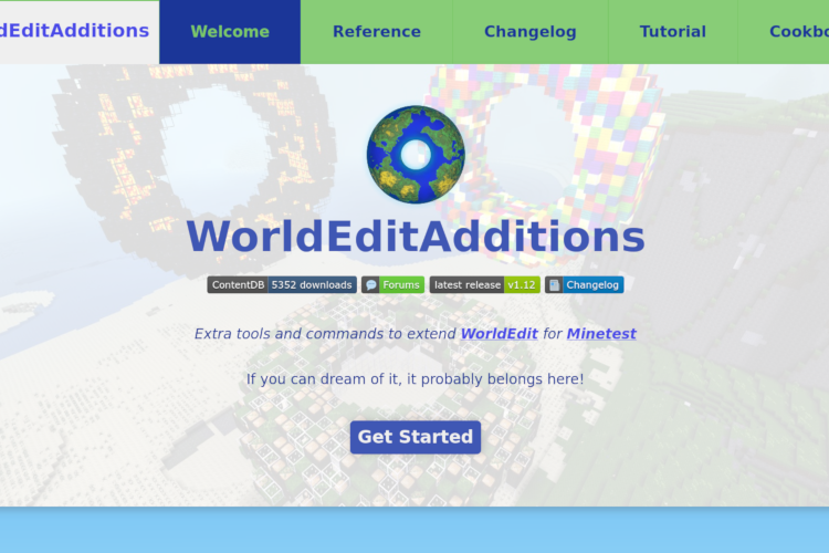 Large extension to WorldEdit for Minetest, featuring many different commands